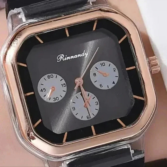 Rubber Strap Silicone Quartz Women's Sport Watch Fancy..NWT.. - Picture 2 of 5